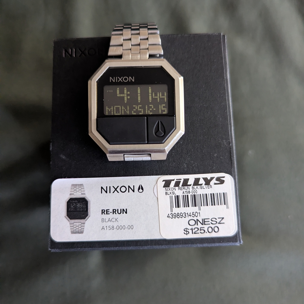 Nixon Re-Run Black Digital Watch
